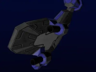 spaceship fighter Free low-poly 3D model