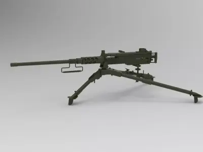 Heavy machine gun 3D model order
