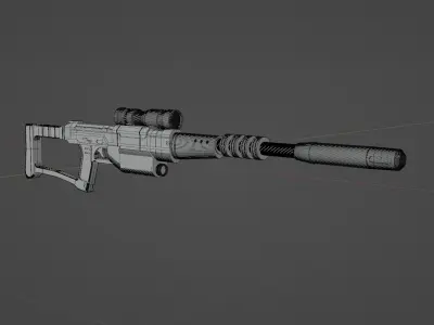 773 Firepuncher Rifle 3D model