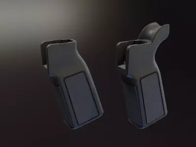 B5 type 22 23 Grips Low-poly 3D model