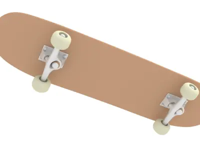 Skate - Editable Poly 3D model