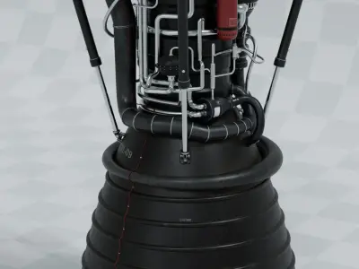 Rocket Engine 3D model purchase