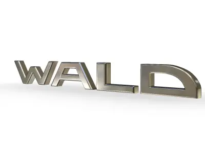 wald logo 3D model