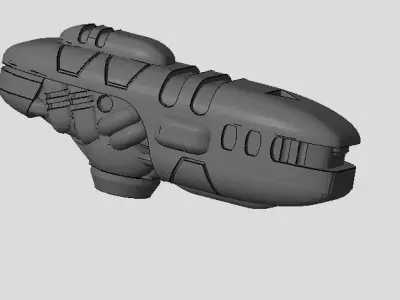CHIBI-TECH SD - DELTAN HVY PLASMA GUNPOD          3D print model