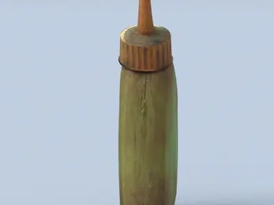 Oiler Low Poly oil bottle Low-poly 3D model