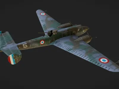 Liore et Olivier LeO451 Low-poly 3D model