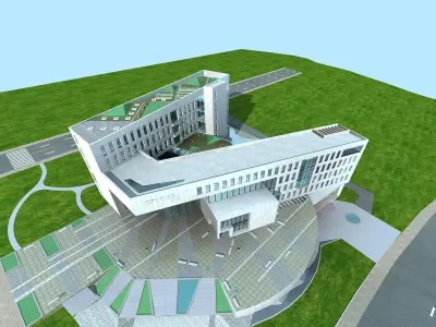 Office Building 3D model 19