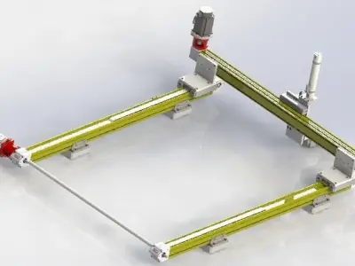 Synchronous servo motor 3D model