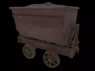 mining cart 3D model