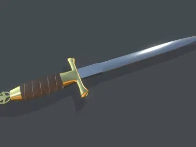Dagger Sea Navy Low-poly 3D model