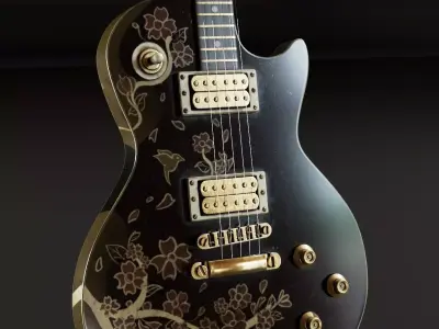 Guitar 3D model shop