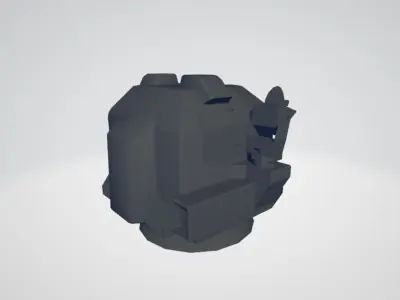 GERMAN AA GUN SEA DRAGON Low-poly 3D model