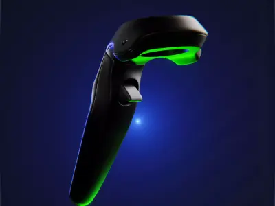 VR Controller Pro Sci Fi Joystick Subdiv Ready 3D model
