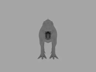 Tyrannosaur RIGGED Low-poly 3D model