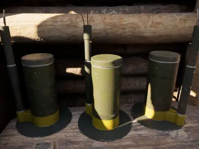 US WW2 M2 Anti-Personnel Mine 3D model