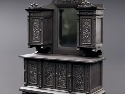 ancient dresser 3D model