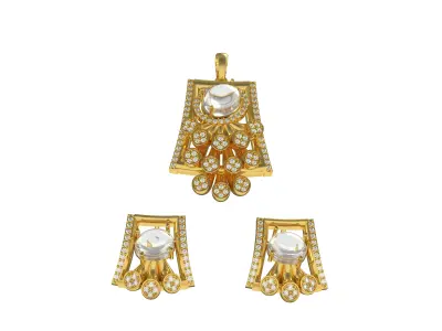 Diamond Pendant Set 13 3D print model