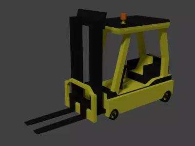 Low Poly Forklift 3D model purchase