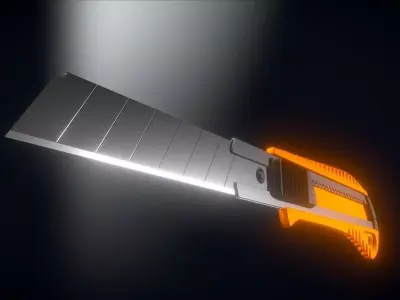 Box Cutter Highpoly Version  3D model