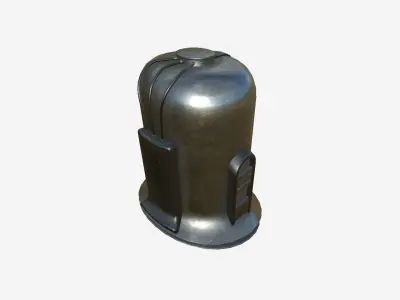 Old Diving Helmet C07 Steel - Character Design Fashion Low-poly 3D model