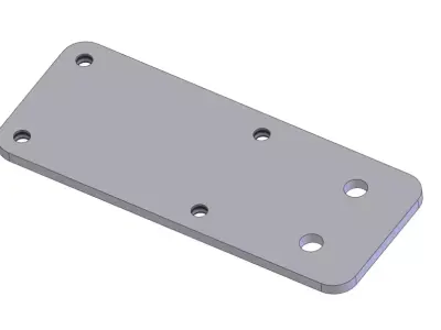 Universal Photoelectric Sensor Bracket - Flat Type M2-5 3D model