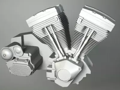 MOTOR harley-davidson motorcycle engine 3D model
