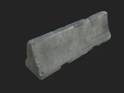 Military pack for checkpoints Low-poly 3D model