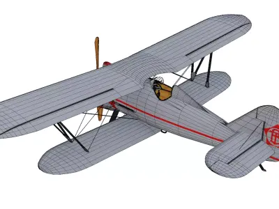 Polikarpov I-5 Low-poly 3D model purchase