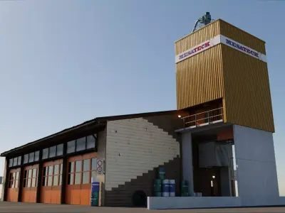 E10s Wood Factory Tower 3D model