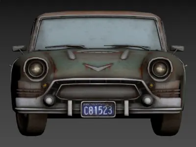 3D model of an old Low-poly 3D model by tung14726492