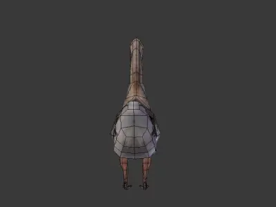 duck 3d goose Low-poly 3D model