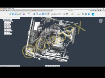 Toyota Crown JZS133 2JZ-GE Pod Filter kit 3D print model
