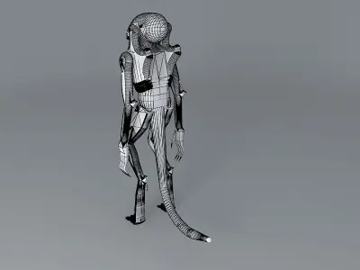 Pumpkin head monster Free 3D model