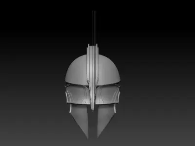 High-poly model  Spartan helm 3D model