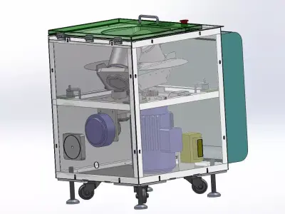 Vacuum Planetary Centrifugal Mixer for Glue and Powder Degassing 3D model