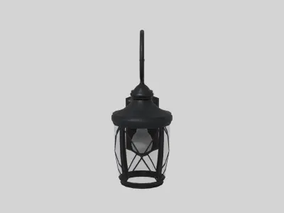 Wall Lantern Low-poly 3D model