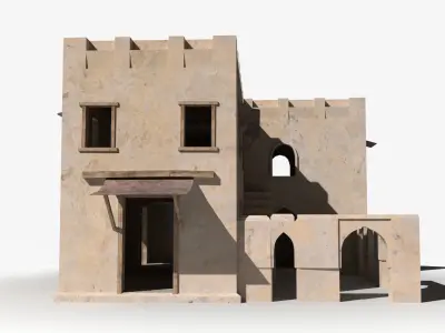 Arab x11 Low-poly 3D model