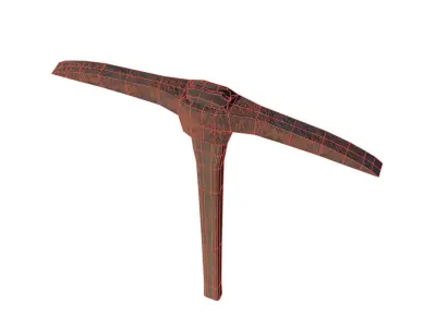 Old pick  Low-poly 3D model