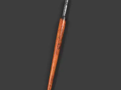 Dipping Ink Pen with Diary Low-poly 3D model