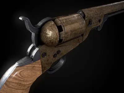 Colt Custom - PBR GAME READY Low-poly 3D model