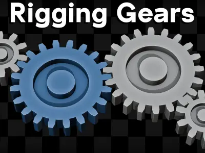 Gear Rigging in Blender Free 3D model