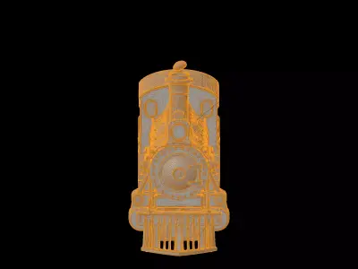 Classic Steam Locomotive 3D Print Model 3D print model