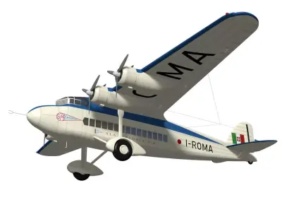savoia marchetti S74 3D model purchase