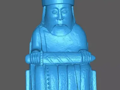 Lewis Chess Piece - King 3D print model