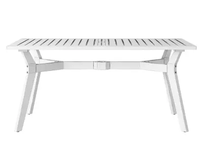 OVE Quinn 7 Piece Dining Set Table 3D model