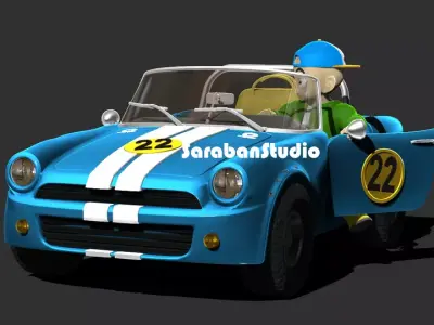 Krillin Car Cover Book - STL File For 3DPrinting 3D print model