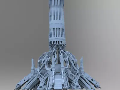 Nightshade Tower Fantasy baroque  3D model