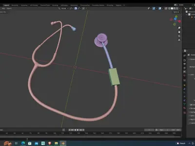 Stethoscope 3D Model for Games and Animation 3D model