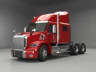  Generic Semi Truck Sleeper Cab 