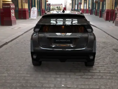 mitsubishi eclipse cross grey  3D model